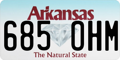 AR license plate 685OHM