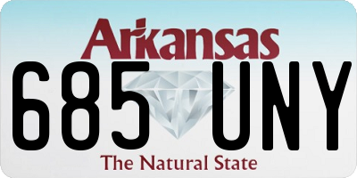 AR license plate 685UNY