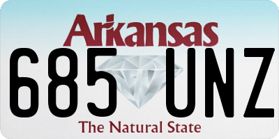 AR license plate 685UNZ