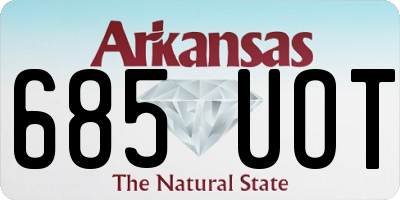 AR license plate 685UOT