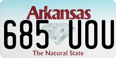 AR license plate 685UOU