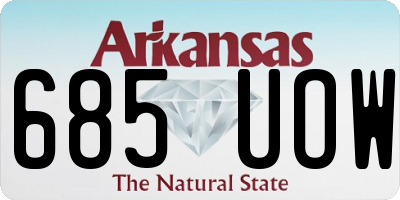 AR license plate 685UOW