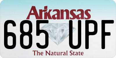 AR license plate 685UPF