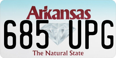 AR license plate 685UPG