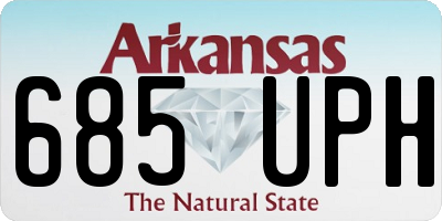 AR license plate 685UPH