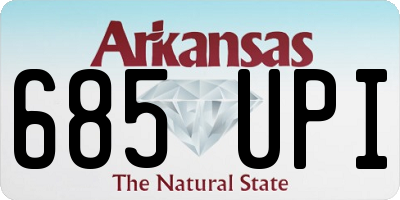 AR license plate 685UPI