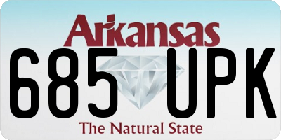AR license plate 685UPK