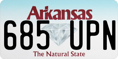 AR license plate 685UPN