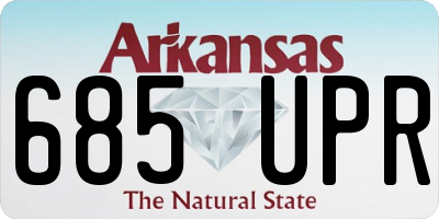 AR license plate 685UPR