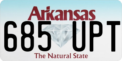 AR license plate 685UPT