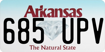AR license plate 685UPV