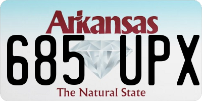 AR license plate 685UPX