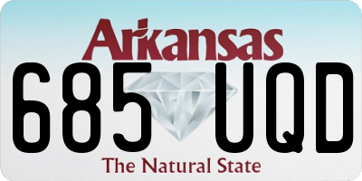 AR license plate 685UQD