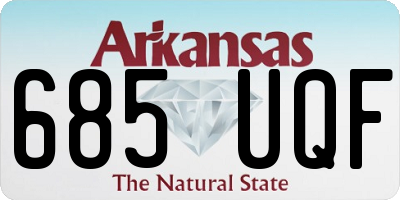 AR license plate 685UQF