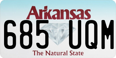 AR license plate 685UQM