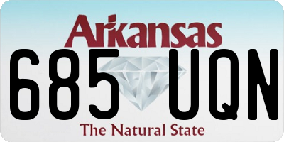 AR license plate 685UQN