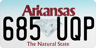 AR license plate 685UQP