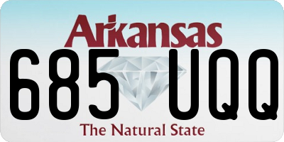 AR license plate 685UQQ