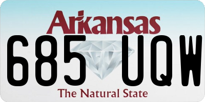 AR license plate 685UQW
