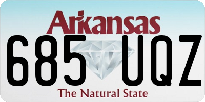 AR license plate 685UQZ