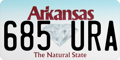 AR license plate 685URA