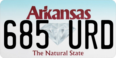 AR license plate 685URD