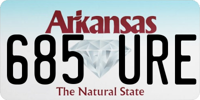 AR license plate 685URE