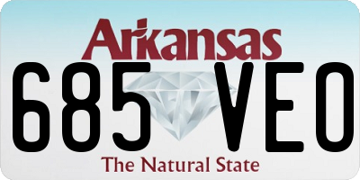AR license plate 685VEO