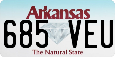 AR license plate 685VEU
