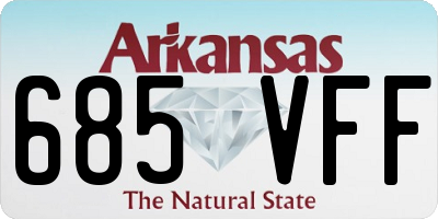 AR license plate 685VFF