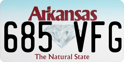 AR license plate 685VFG