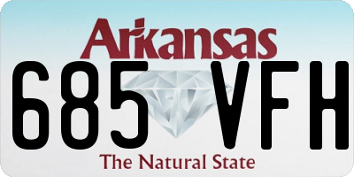 AR license plate 685VFH