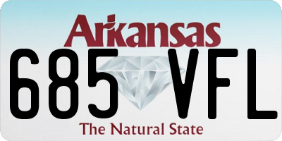 AR license plate 685VFL