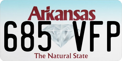AR license plate 685VFP