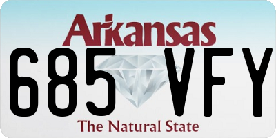 AR license plate 685VFY