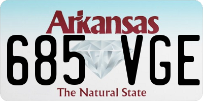 AR license plate 685VGE