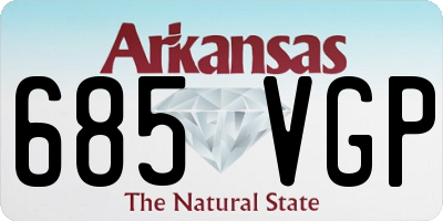AR license plate 685VGP