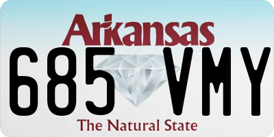 AR license plate 685VMY