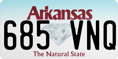 AR license plate 685VNQ