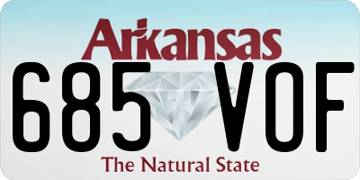 AR license plate 685VOF