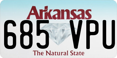 AR license plate 685VPU