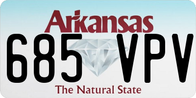 AR license plate 685VPV