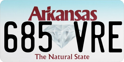 AR license plate 685VRE