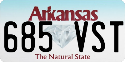 AR license plate 685VST