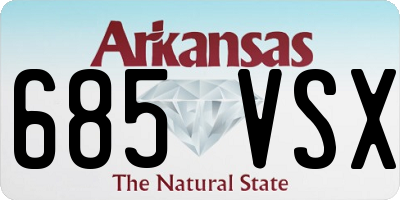 AR license plate 685VSX