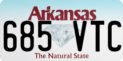 AR license plate 685VTC