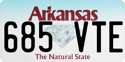AR license plate 685VTE