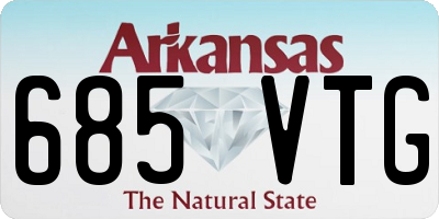 AR license plate 685VTG