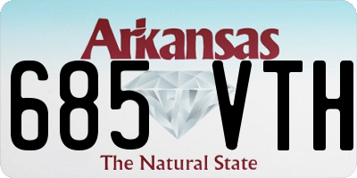 AR license plate 685VTH