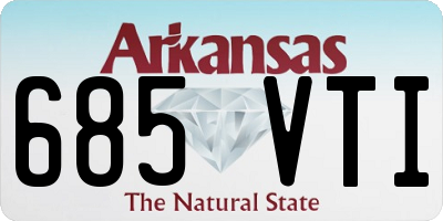 AR license plate 685VTI